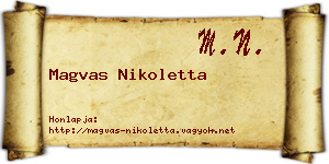 Magvas Nikoletta névjegykártya